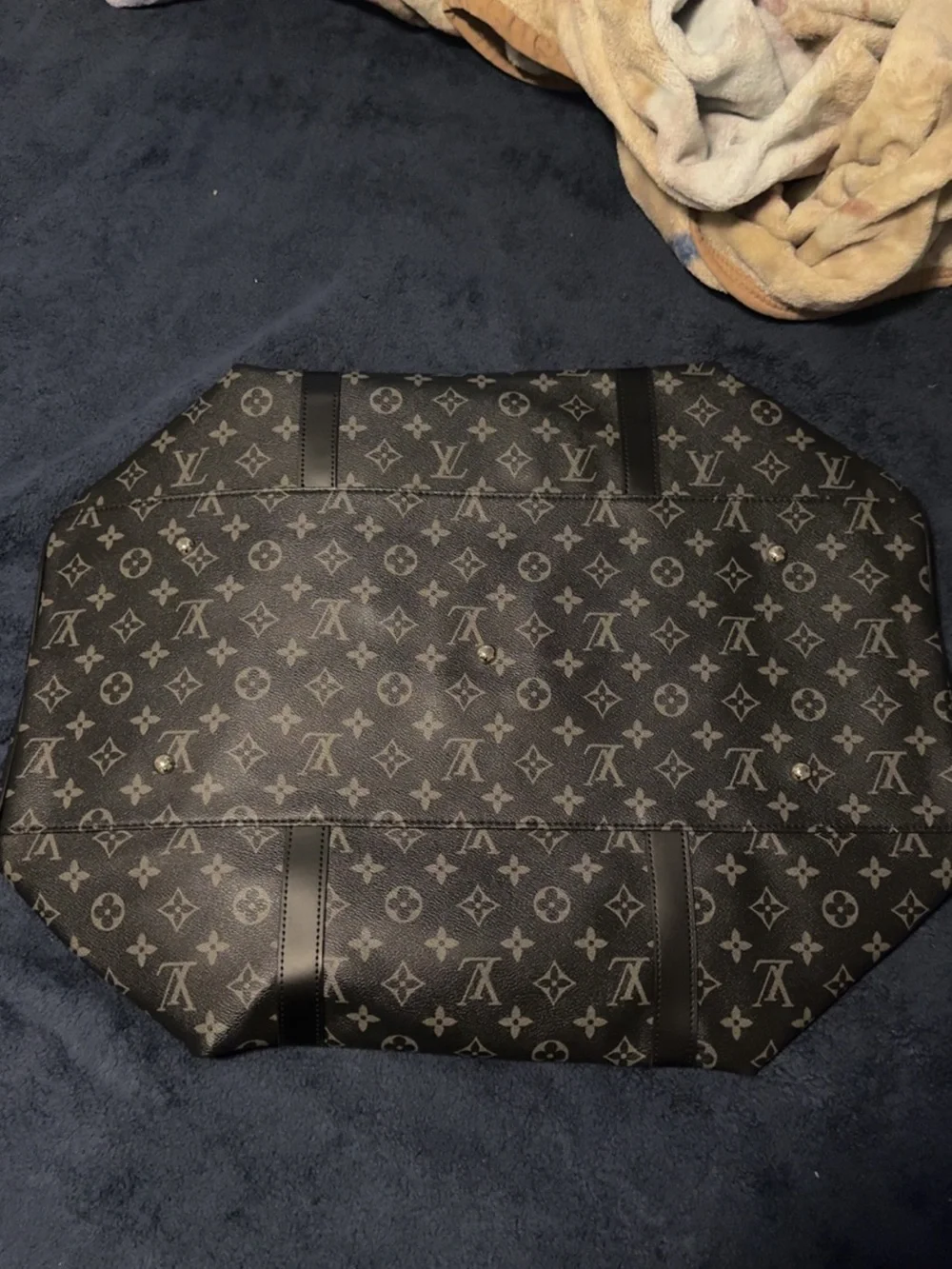 Louis Vuitton Monogram Travel Duffel in Black and Gray